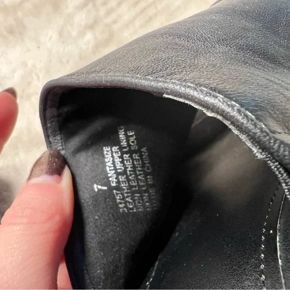 Windsor Smith Black Platform Sandals Chunky Heel Leather 7 - Picture 6 of 8